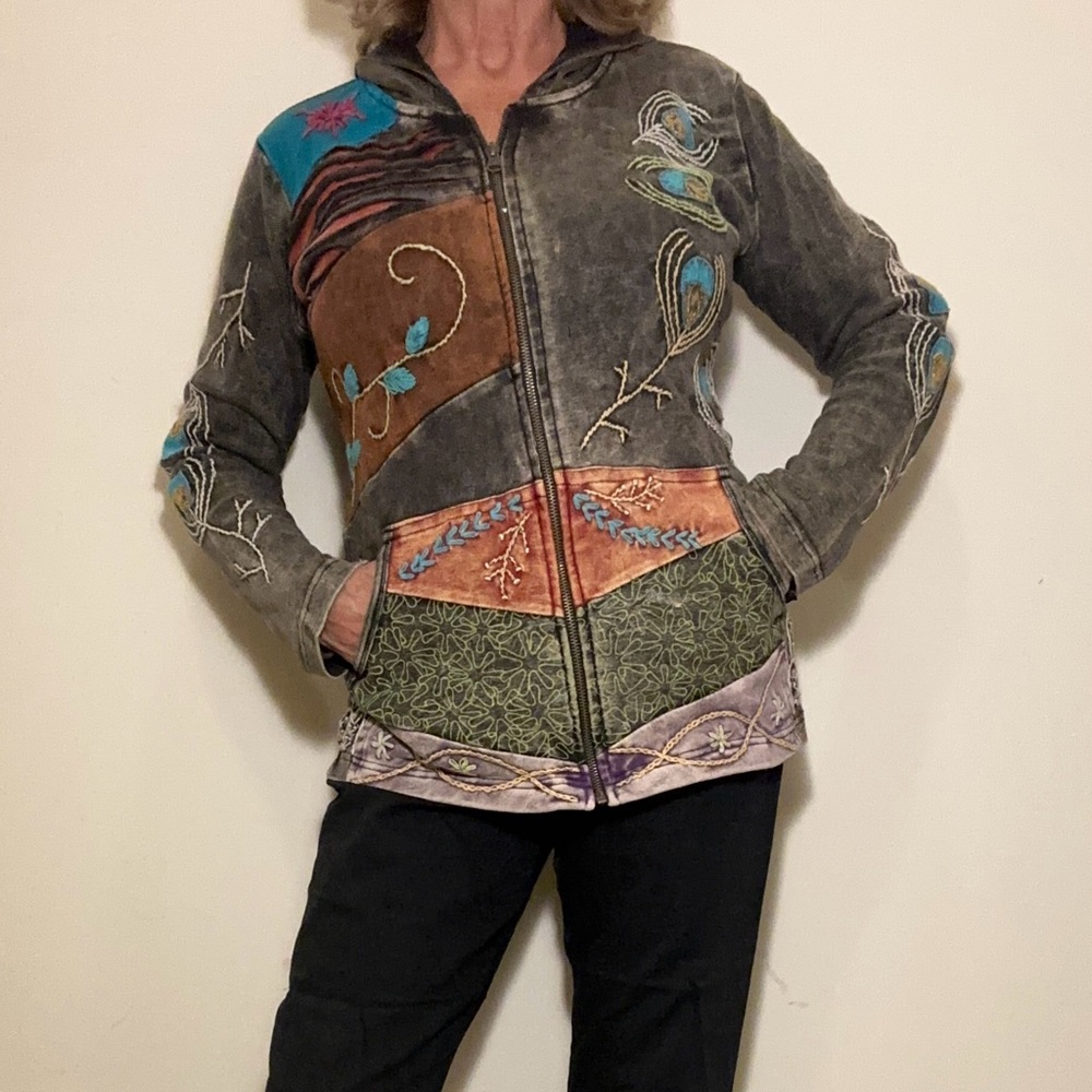Bohemian Patchwork Jacket - Multicolor